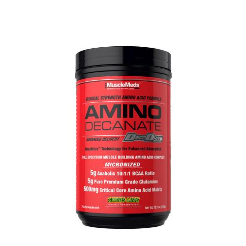 MuscleMeds Amino dekanát - matrica aminokyselín (360 g, Citrusová limetka)