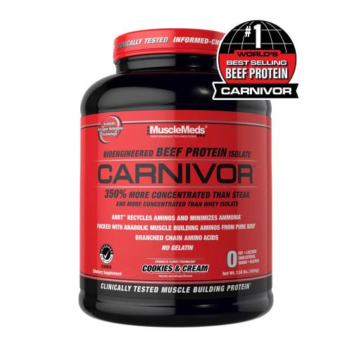 MuscleMeds Carnivor™ - Hydrolyzovaný hovädzí proteín (1624 g, Čokoládové sušienky a krém)