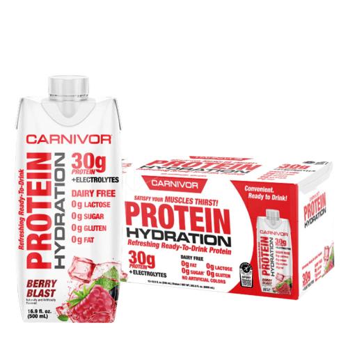 MuscleMeds Carnivor RTD Beef Protein Shake (12 Balenie, Explodujúce lesné ovocie)