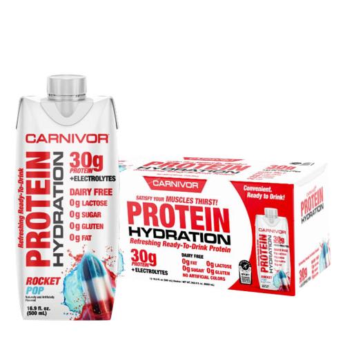 MuscleMeds Carnivor RTD Beef Protein Shake (12 Balenie, Rocket Pop)