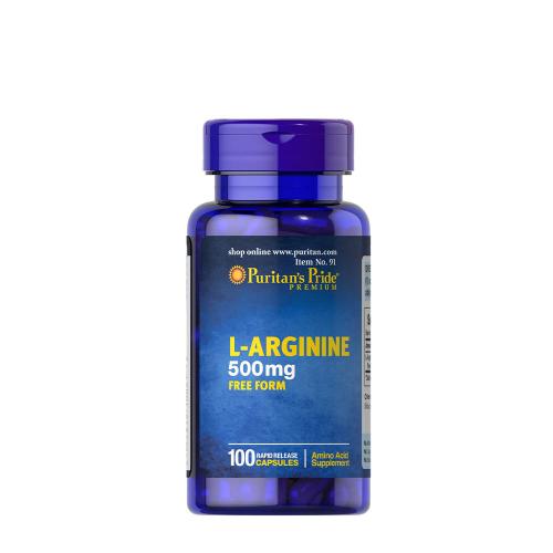 Puritan's Pride L-arginín 500 mg (100 Kapsula)