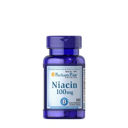 Puritan's Pride Niacín 100 mg - vitamín B3 (100 Tableta)