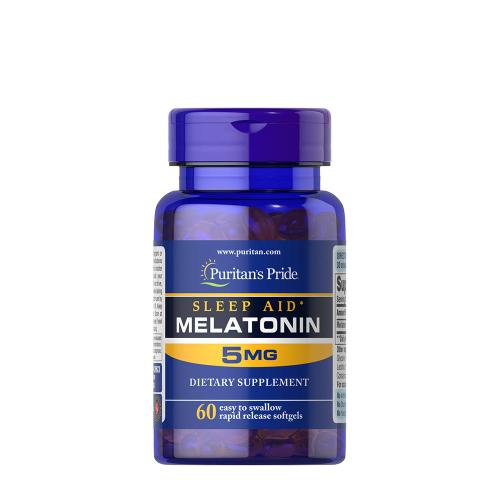 Puritan's Pride Extra silný vitamín na podporu spánku - melatonín 5 mg (60 Mäkká kapsula)