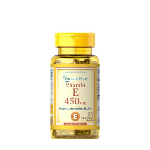 Puritan's Pride Vitamín E 1000 IU (450 mg) (50 Mäkká kapsula)