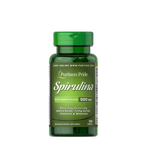 Puritan's Pride Spirulina 500 mg - extrakt z rias (100 Tableta)