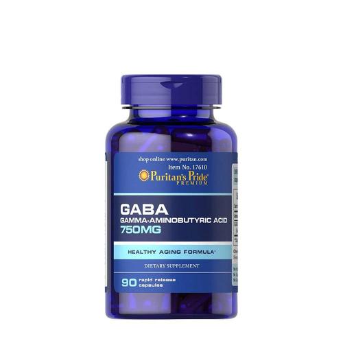 Puritan's Pride GABA (kyselina gama-aminomaslová) 750 mg (90 Kapsula)