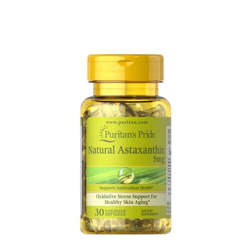 Puritan's Pride Astaxantín 5 mg mäkká kapsula - antioxidačná ochrana (30 Mäkká kapsula)