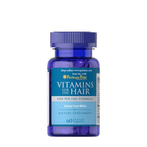 Puritan's Pride Vitamínové a minerálne tablety pre zdravšie vlasy  (60 Tableta)