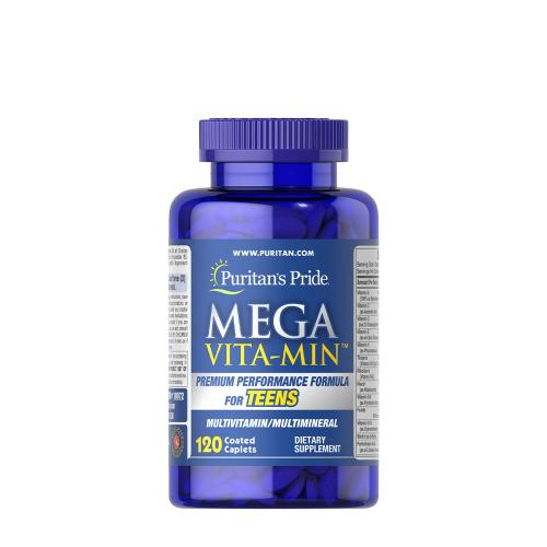 Puritan's Pride Mega Vita-Min™ - multivitamínová a minerálna formula pre dospievajúcich (120 Kapsula)