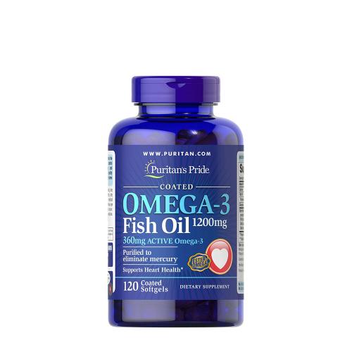 Puritan's Pride Omega-3 rybí olej 1200 mg (120 Mäkká kapsula)
