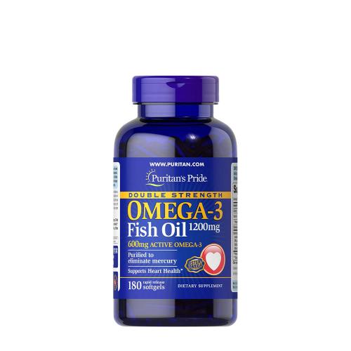 Puritan's Pride Omega-3 rybí olej 1200 mg (180 Mäkká kapsula)