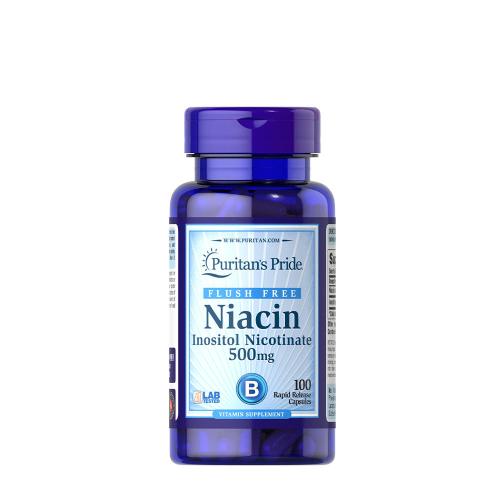 Puritan's Pride Niacín (vitamín B3) Formula 500 mg (100 Kapsula)