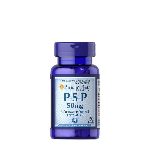 Puritan's Pride P-5-P 50 mg - Aktívna formula B-6 (50 Tableta)
