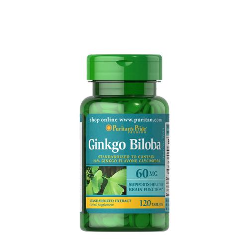 Puritan's Pride Ginkgo Biloba - extrakt z borovice papradia 60 mg (120 Tableta)