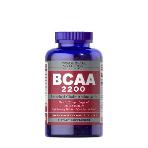Puritan's Pride BCAA 2200 - aminokyseliny s rozvetveným reťazcom (120 Kapsula)