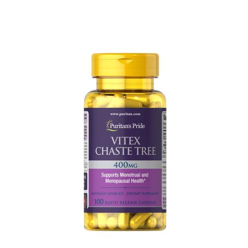 Puritan's Pride Vitex Chaste Tree:  Menštruačná podpora 400 mg (100 Kapsula)