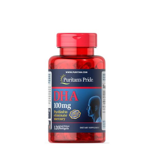 Puritan's Pride DHA 100 mg - Omega-3 rybí olej (120 Mäkká kapsula)