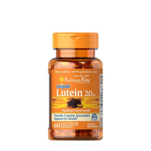 Puritan's Pride Luteín mäkká kapsula - očný vitamín 20 mg (60 Mäkká kapsula)