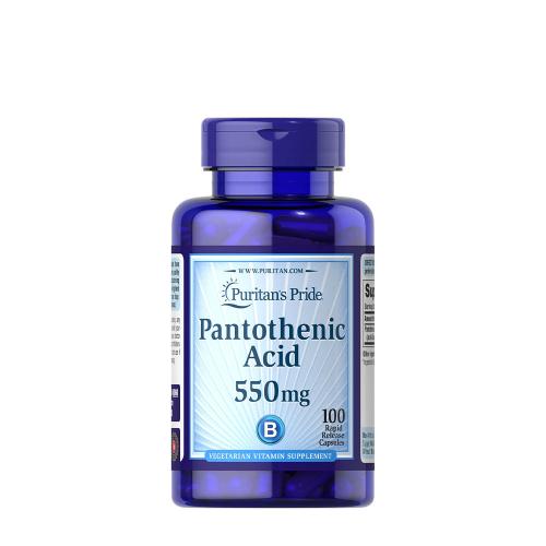 Puritan's Pride Kyselina pantoténová 550 mg  (100 Kapsula)