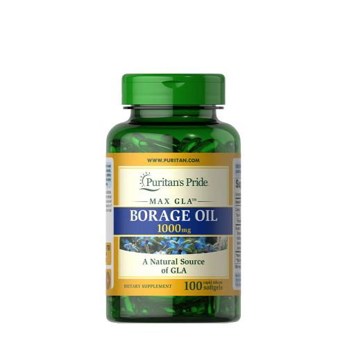 Puritan's Pride Borákový olej na podporu zdravia žien 1000 mg - Borákový olej (100 Mäkká kapsula)