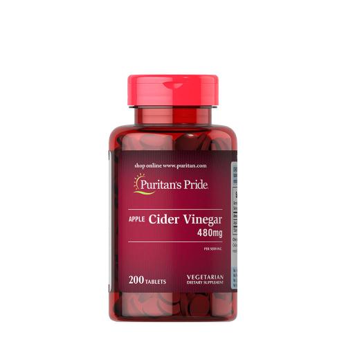 Puritan's Pride Jablčný ocot 480 mg (200 Tableta)