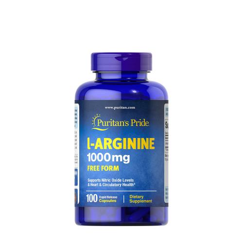 Puritan's Pride L-arginín 1000 mg - Aminokyselina (100 Kapsula)