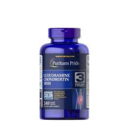   Puritan's Pride Glukozamín, chondroitín a MSM - Glucosamine, Chondroitin And MSM (240 Kapsuly)