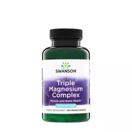   Swanson Trojitý komplex horčíka - Triple Magnesium Complex (100 Kapsula)