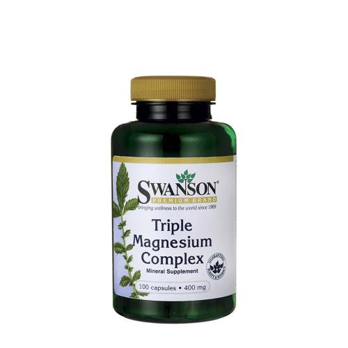 Swanson Trojitý komplex horčíka - Triple Magnesium Complex (100 Kapsula)