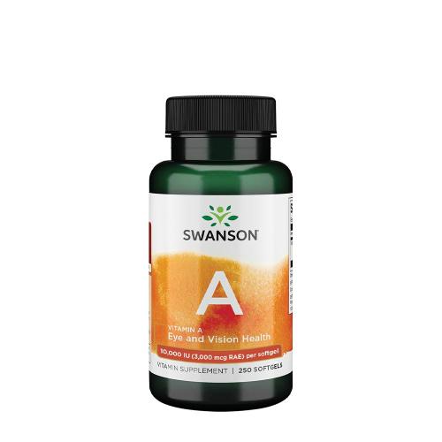 Swanson Vitamín A - Vitamin A (250 Mäkká kapsula)