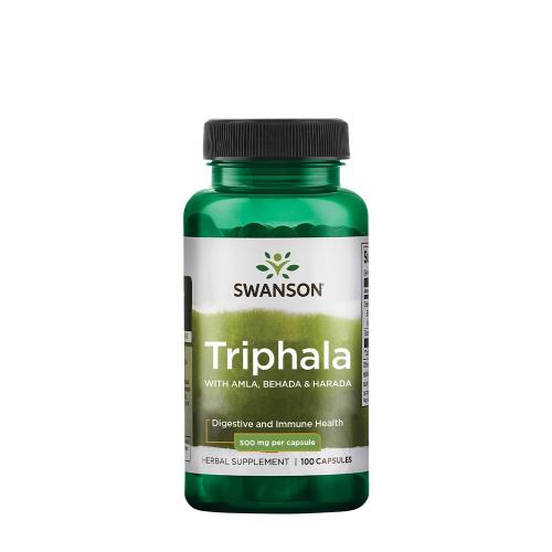 Swanson Triphala s amlou, behadou a haradou 500 mg - Triphala With Amla, Behada & Harada 500 mg (100 Kapsula)