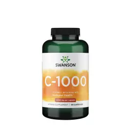   Swanson Vitamín C s šípkami - Vitamin C with Rose Hips (90 Kapsula)