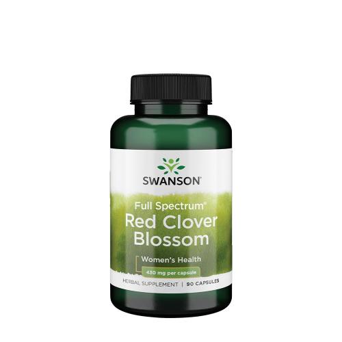 Swanson Plné spektrum kvetov červenej ďateliny 430 mg - Full Spectrum Red Clover Blossom 430 mg (90 Kapsula)