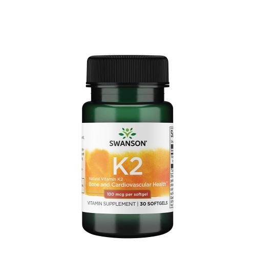 Swanson Vitamín K2 - prírodný - Vitamin K2 - Natural (30 Mäkká kapsula)