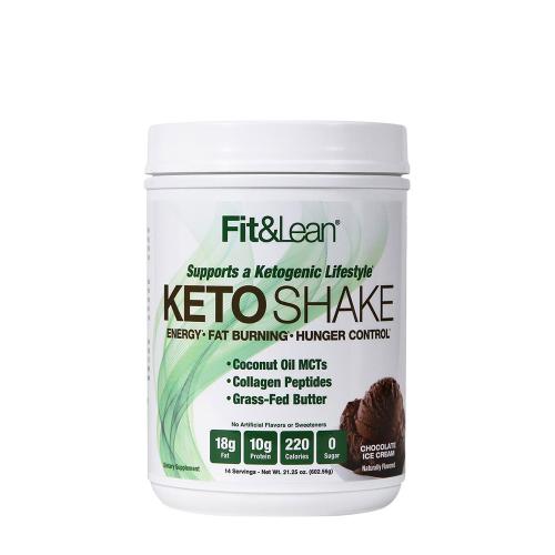 Fit & Lean Keto Shake (602 g, Čokoládová zmrzlina)