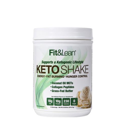 Fit & Lean Keto Shake (574 g, Vanilková zmrzlina)