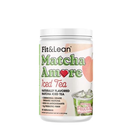 Fit & Lean Matcha Amore - Iced Tea (140 g, Broskyňový ľadový čaj)