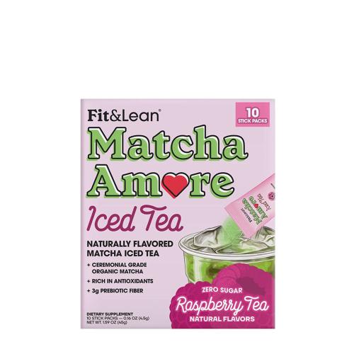 Fit & Lean Matcha Amore - Iced Tea (45 g, Malinový ľadový čaj)