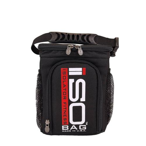 Isolator Fitness ISOBAG 3 MEAL - taška na 3 jedlá (1 ks, Čierna, červená a biela s logom)