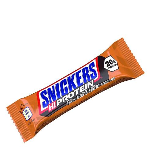 Snickers Proteínová tyčinka Hi - arašidové maslo - Hi Protein Bar - Peanut Butter (1 tyčinka)