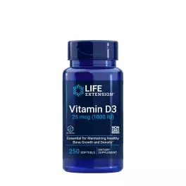   Life Extension Vitamín D 25 mcg (1000 IU) (250 Mäkká kapsula)