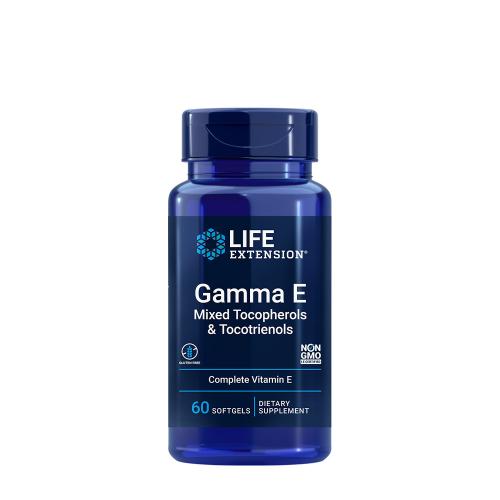 Life Extension Plné spektrum vitamínu E s tokoferolom a tokotrienolom (60 Mäkká kapsula)