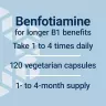 Life Extension Mega Benfotiamín 250 mg (120 Veg Kapsula)