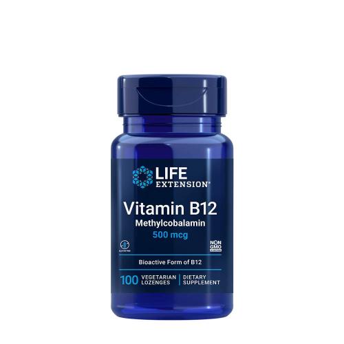Life Extension Vitamín B12 (metylkobalamín) (100 Cucavá tableta)