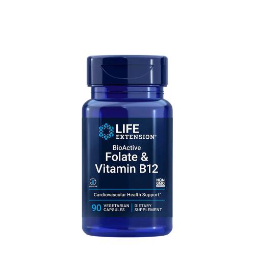 Life Extension BioActive Folate & Vitamin B12  (90 Veg Kapsula)
