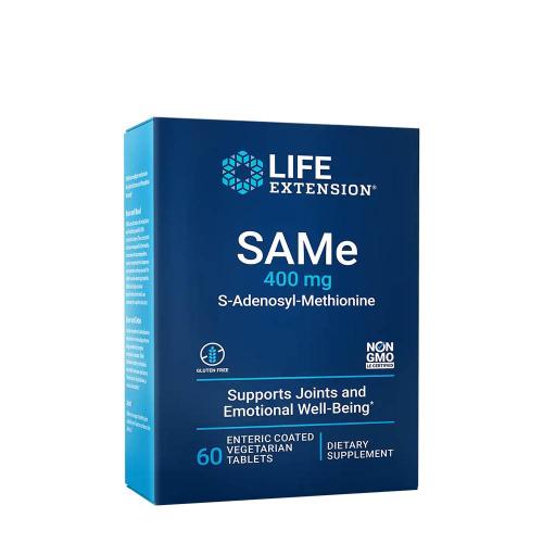 Life Extension Zlepšovač nálady SAMe (S-adenozylmetionín) 400 mg (60 Tableta)