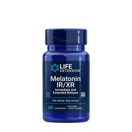 Life Extension Melatonín IR/XR (okamžité a predĺžené vstrebávaním) (60 Kapsula)