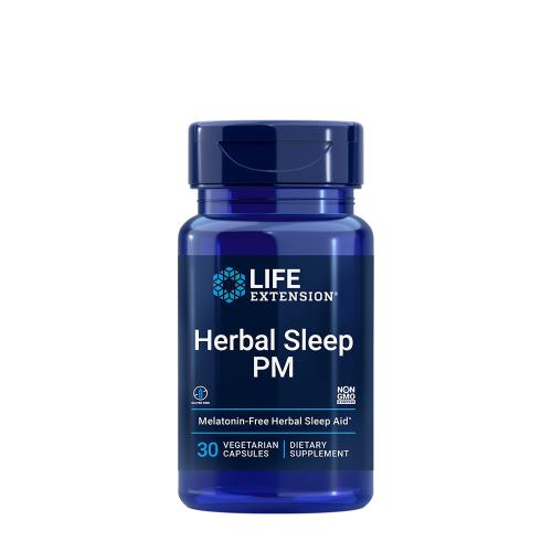 Life Extension Podpora spánku Bylinný extrakt Kapsule -  Herbal Sleep PM (30 Veg Kapsula)