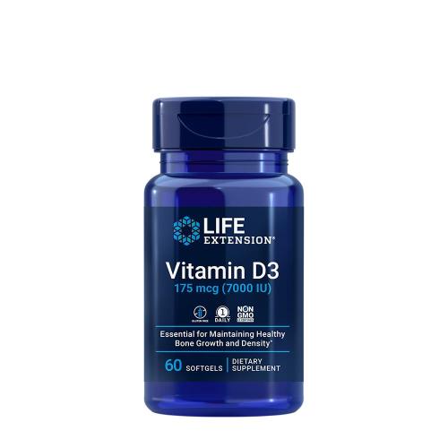 Life Extension Vitamín D3 175 mcg (7000 IU)  (60 Mäkká kapsula)