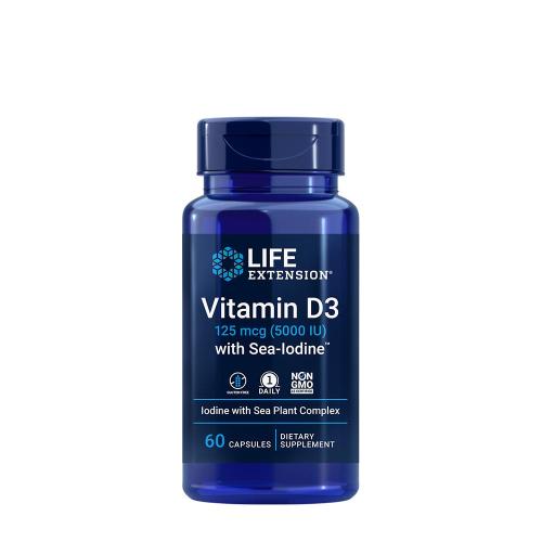 Life Extension Vitamín D3 s morským jódom™  (60 Kapsula)